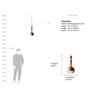 Jodha Gold Hanging Lamp Tall