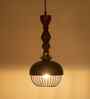 Jodha Gold Hanging Lamp Tall