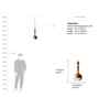 Jodha Gold Hanging Lamp Tall