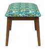 Jodhpur Fabric Bench in Tropical Ikkat Green Design Colour
