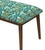 Jodhpur Fabric Bench in Tropical Ikkat Green Design Colour