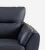 Johanna Leather 1 Seater Sofa In Blue Finish