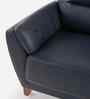 Johanna Leather 1 Seater Sofa In Blue Finish