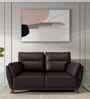 Johanna 2 Seater Sofas In Brown Finish
