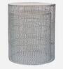 John Metal Nest of Tables in Silver Finish (Set Of 2)