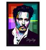 Johnny Depp Wooden Framed Art Print