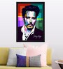 Johnny Depp Wooden Framed Art Print