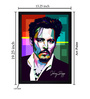 Johnny Depp Wooden Framed Art Print