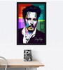 Johnny Depp Wooden Framed Art Print