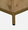 Jolanta Oak Burl Veneer 2 Drawers Side Table in Natural finish 