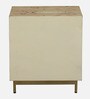 Jolanta Oak Burl Veneer 2 Drawers Side Table in Natural finish