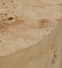 Jolanta Oak Burl Veneer Large End table in Natural finish