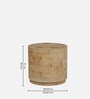 Jolanta Oak Burl Veneer Large End table in Natural finish