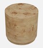 Jolanta Oak Burl Veneer Large End table in Natural finish