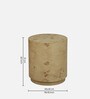 Jolanta Oak Burl Veneer Small End Table in Natural finish