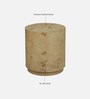 Jolanta Oak Burl Veneer Small End Table in Natural finish
