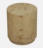 Jolanta Oak Burl Veneer Small End Table in Natural finish