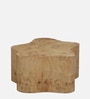 Jolanta Oak Burl Veneer Star Shape Coffee Table in Natural finish 