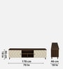 Jona Tv Console In White And Dark Walnut Colour