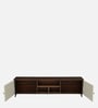 Jona Tv Console In White And Dark Walnut Colour