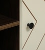 Jona Tv Console In White And Dark Walnut Colour