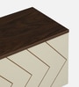 Jona Tv Console In White And Dark Walnut Colour