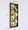 Jonas Flower Brown & Gold Iron and MDF Wall Art