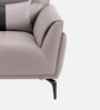 Jonas Leatherette 1 Seater Sofa In Oyster Grey Colour