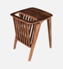Jones Mango Wood End Table With Magazine Rack In Tubbaq Finish