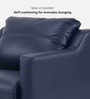 Jordana 1 Seater Sofa In Blue Colour With Matte Finish