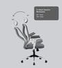 Jordi Breathable Mesh Ergonomic Chair with 2D Armrests & Adjustable Support in Grey Colour