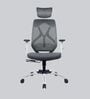 Jordi Breathable Mesh Ergonomic Chair with 2D Armrests & Adjustable Support in Grey Colour