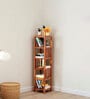 Jordon Bookshelf with 5 Racks in Brown Finish