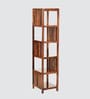 Jordon Bookshelf with 5 Racks in Brown Finish