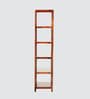 Jordon Bookshelf with 5 Racks in Brown Finish