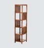 Jordon Bookshelf with 5 Racks in Brown Finish
