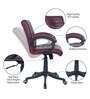 Jordon Mid Back Executive Chair Maroon Colour
