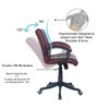 Jordon Mid Back Executive Chair Maroon Colour