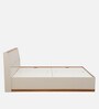 Josefa Queen Size Bed In Natural Teak Wood Finish With Box Storage