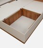 Josefa Queen Size Bed In Natural Teak Wood Finish With Box Storage