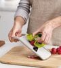 Joseph Joseph Duo Multi-grip Mandoline, Fruit and Vegetable Slicer with precision food grip, White
