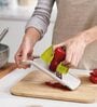 Joseph Joseph Duo Multi-grip Mandoline, Fruit and Vegetable Slicer with precision food grip, White