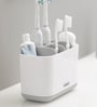 White & Grey EasyStore Large Toothbrush Holder