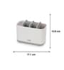 White & Grey EasyStore Large Toothbrush Holder
