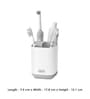 White & Grey- Small EasyStore Toothbrush Caddy