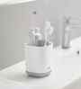White & Grey- Small EasyStore Toothbrush Caddy