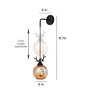 Joshaphus Multicolor Metal & Glass Wall Sconces