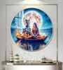 Journey Of Radha Krishna Love Acrylic Round Wall Art