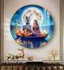 Journey Of Radha Krishna Love Acrylic Round Wall Art