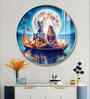 Journey Of Radha Krishna Love Acrylic Round Wall Art